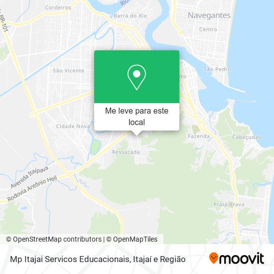 Mp Itajai Servicos Educacionais mapa