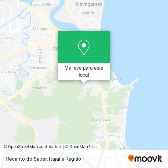 Recanto do Saber mapa