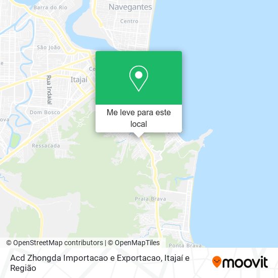 Acd Zhongda Importacao e Exportacao mapa