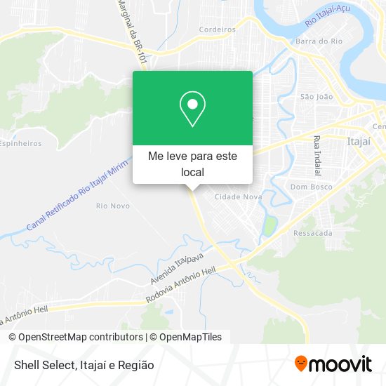 Shell Select mapa