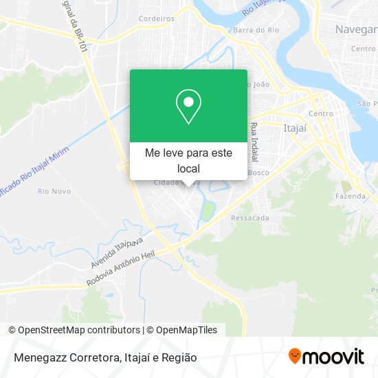 Menegazz Corretora mapa