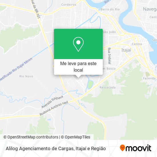 Alilog Agenciamento de Cargas mapa