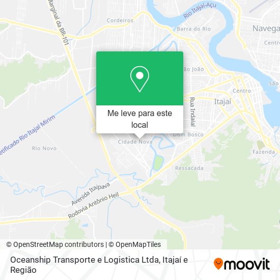 Oceanship Transporte e Logistica Ltda mapa