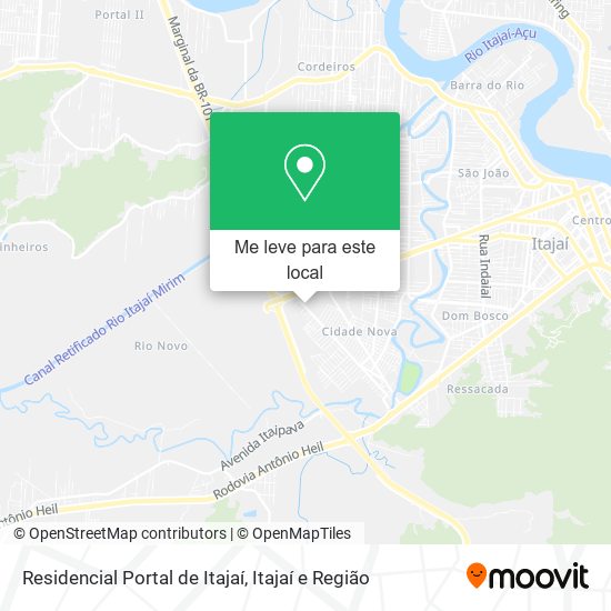Residencial Portal de Itajaí mapa