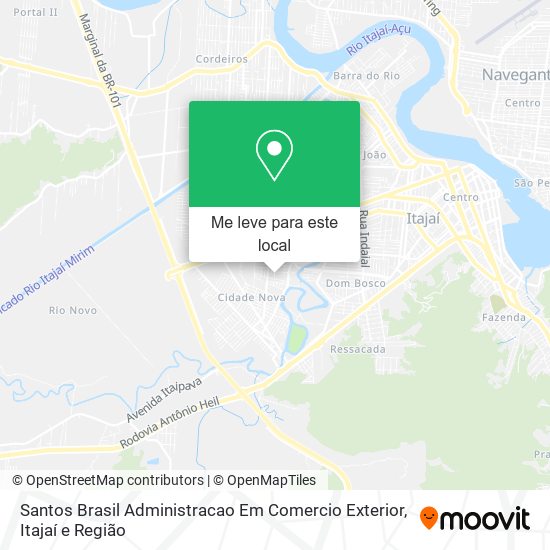 Santos Brasil Administracao Em Comercio Exterior mapa