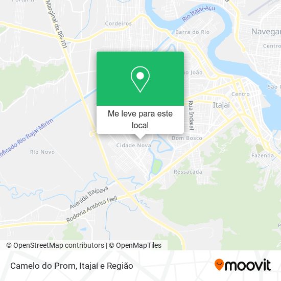 Camelo do Prom mapa