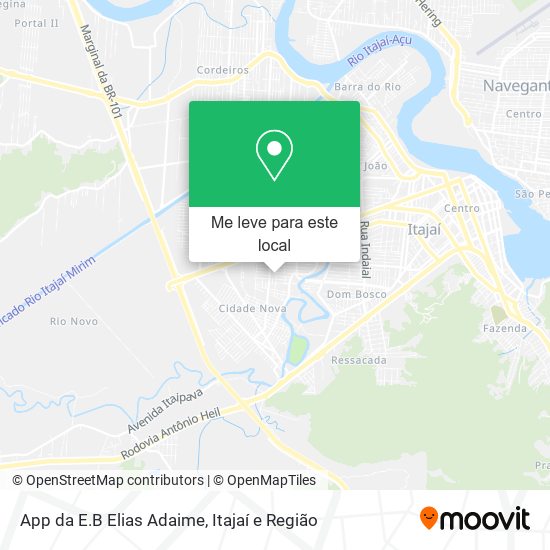 App da E.B Elias Adaime mapa