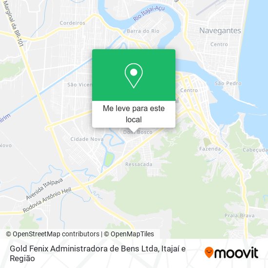 Gold Fenix Administradora de Bens Ltda mapa