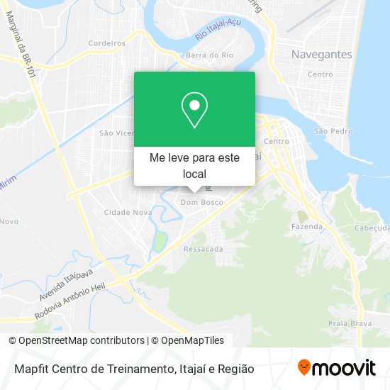 Mapfit Centro de Treinamento mapa