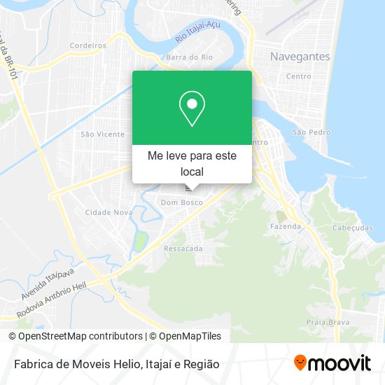Fabrica de Moveis Helio mapa
