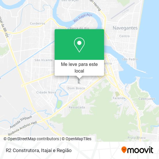 R2 Construtora mapa