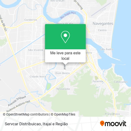 Servcar Distribuicao mapa