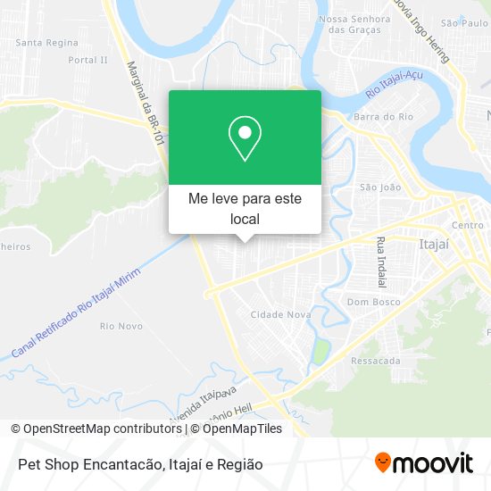Pet Shop Encantacão mapa