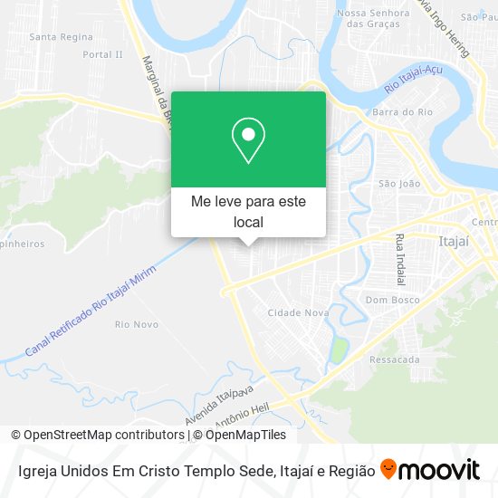 Igreja Unidos Em Cristo Templo Sede mapa