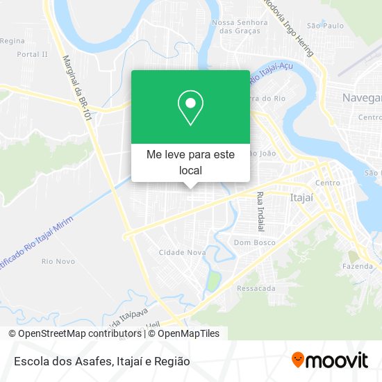 Escola dos Asafes mapa