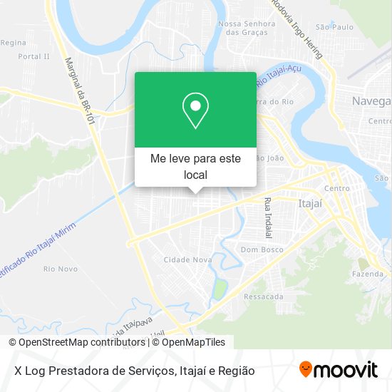 X Log Prestadora de Serviços mapa