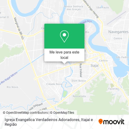 Igreja Evangelica Verdadeiros Adoradores mapa