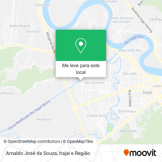 Arnaldo José de Souza mapa