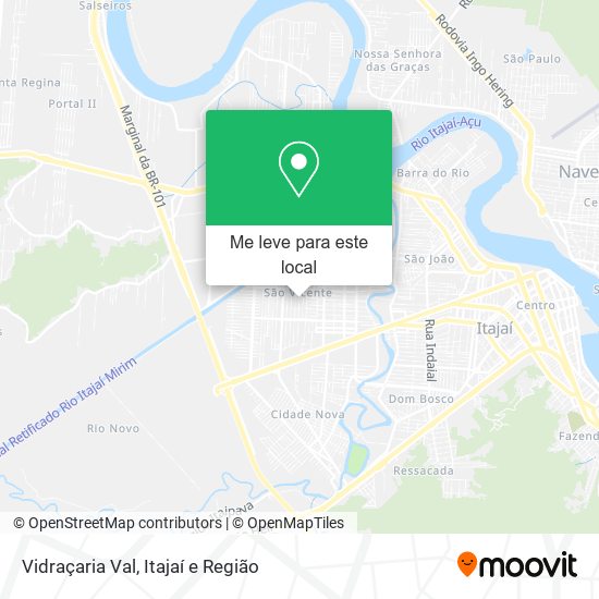 Vidraçaria Val mapa