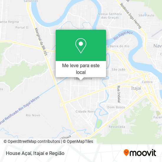 House Açaí mapa