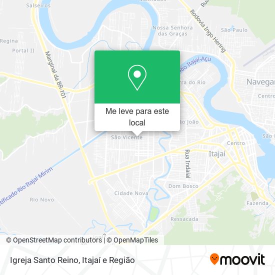 Igreja Santo Reino mapa