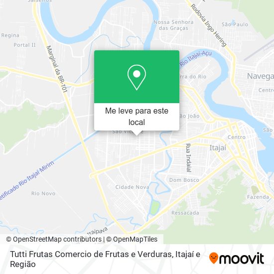 Tutti Frutas Comercio de Frutas e Verduras mapa