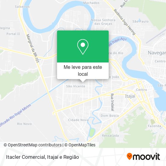 Itacler Comercial mapa