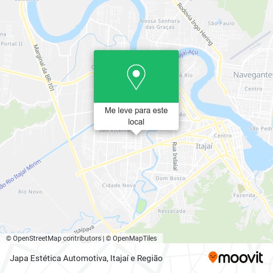 Japa Estética Automotiva mapa