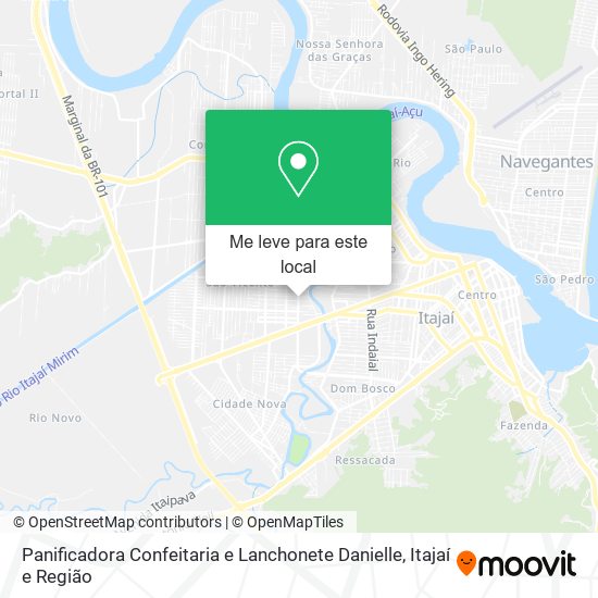 Panificadora Confeitaria e Lanchonete Danielle mapa