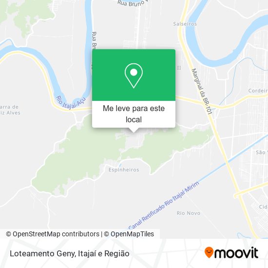 Loteamento Geny mapa