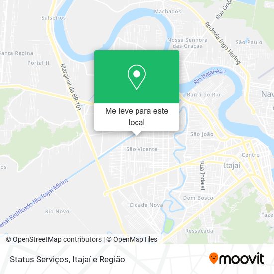 Status Serviços mapa
