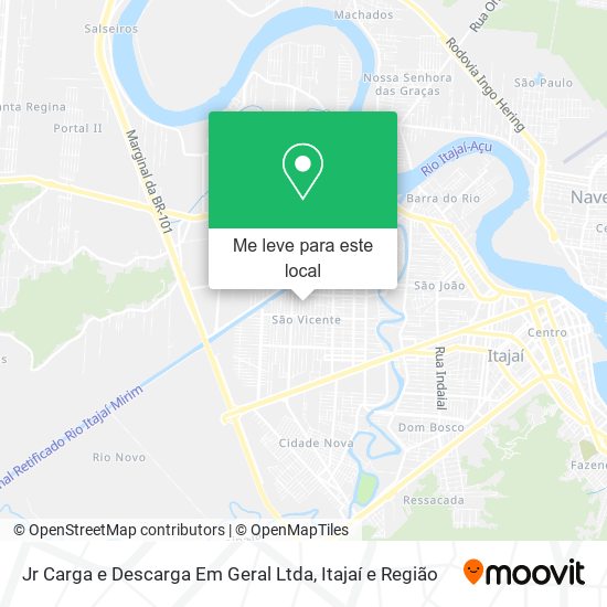 Jr Carga e Descarga Em Geral Ltda mapa