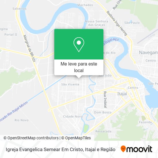 Igreja Evangelica Semear Em Cristo mapa