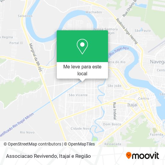 Associacao Revivendo mapa