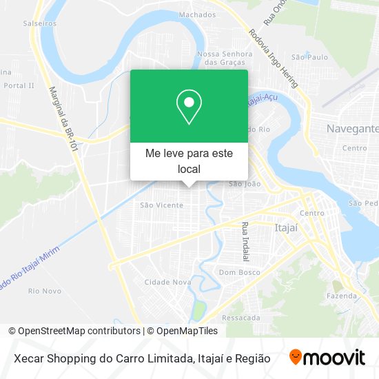 Xecar Shopping do Carro Limitada mapa