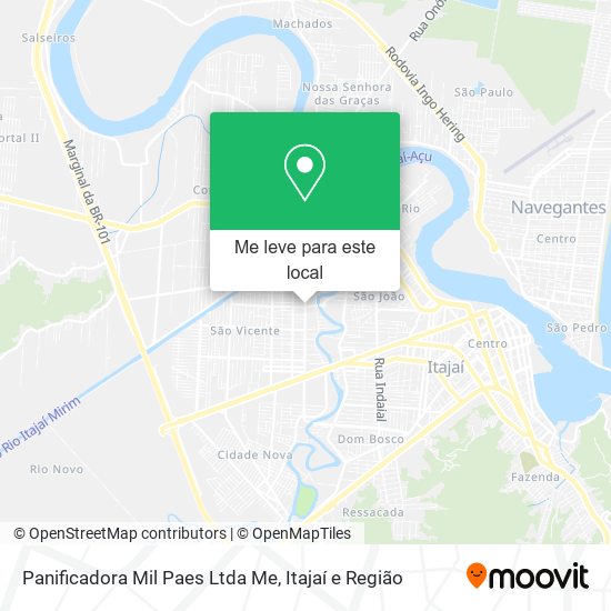 Panificadora Mil Paes Ltda Me mapa