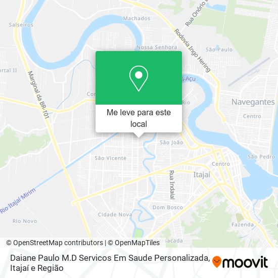 Daiane Paulo M.D Servicos Em Saude Personalizada mapa