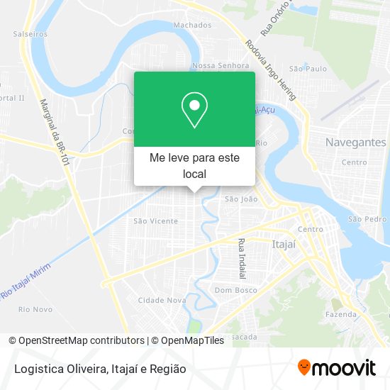 Logistica Oliveira mapa