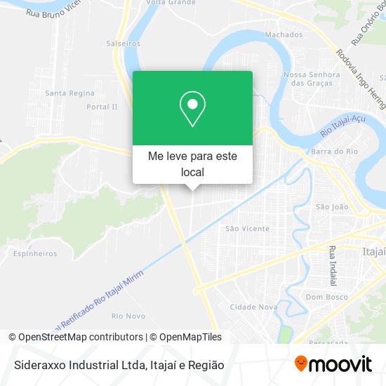 Sideraxxo Industrial Ltda mapa