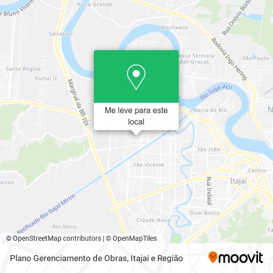 Plano Gerenciamento de Obras mapa
