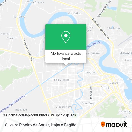 Oliveira Ribeiro de Souza mapa