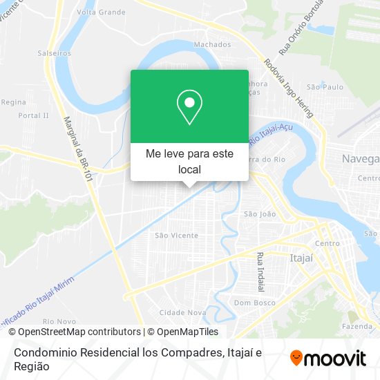 Condominio Residencial los Compadres mapa