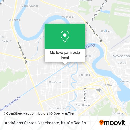 André dos Santos Nascimento mapa