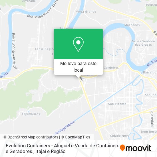 Evolution Containers - Aluguel e Venda de Containers e Geradores. mapa