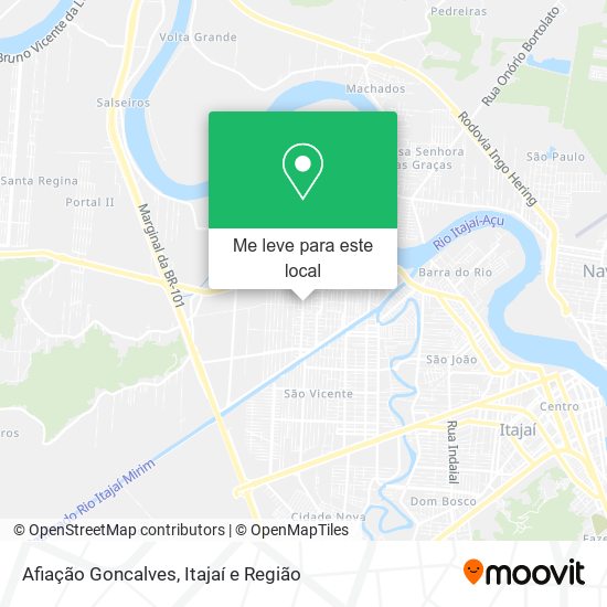 Afiação Goncalves mapa