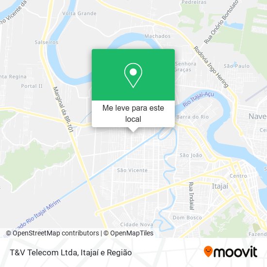 T&V Telecom Ltda mapa