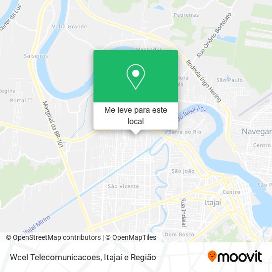 Wcel Telecomunicacoes mapa