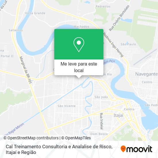 Cal Treinamento Consultoria e Analalise de Risco mapa