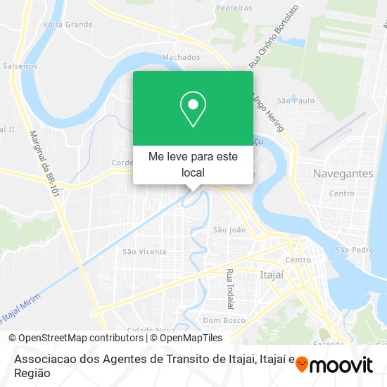 Associacao dos Agentes de Transito de Itajai mapa