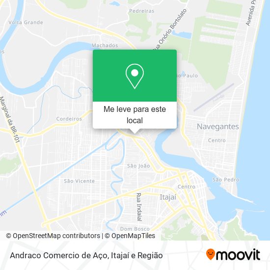 Andraco Comercio de Aço mapa